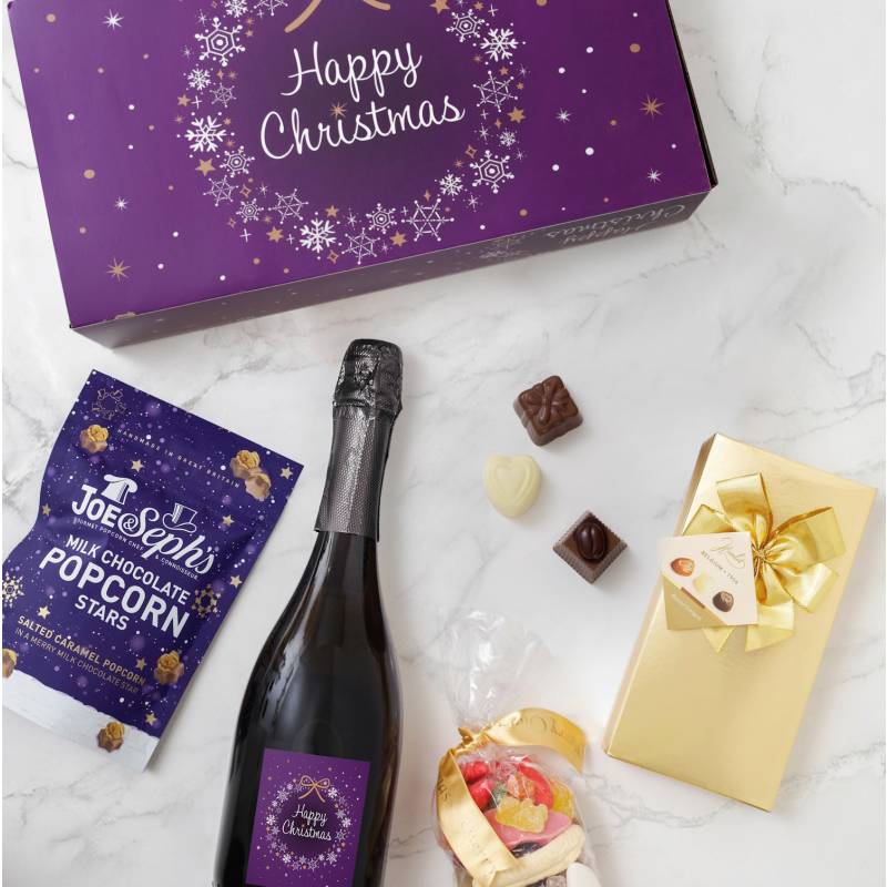 Happy Christmas Prosecco Treats Gift Box